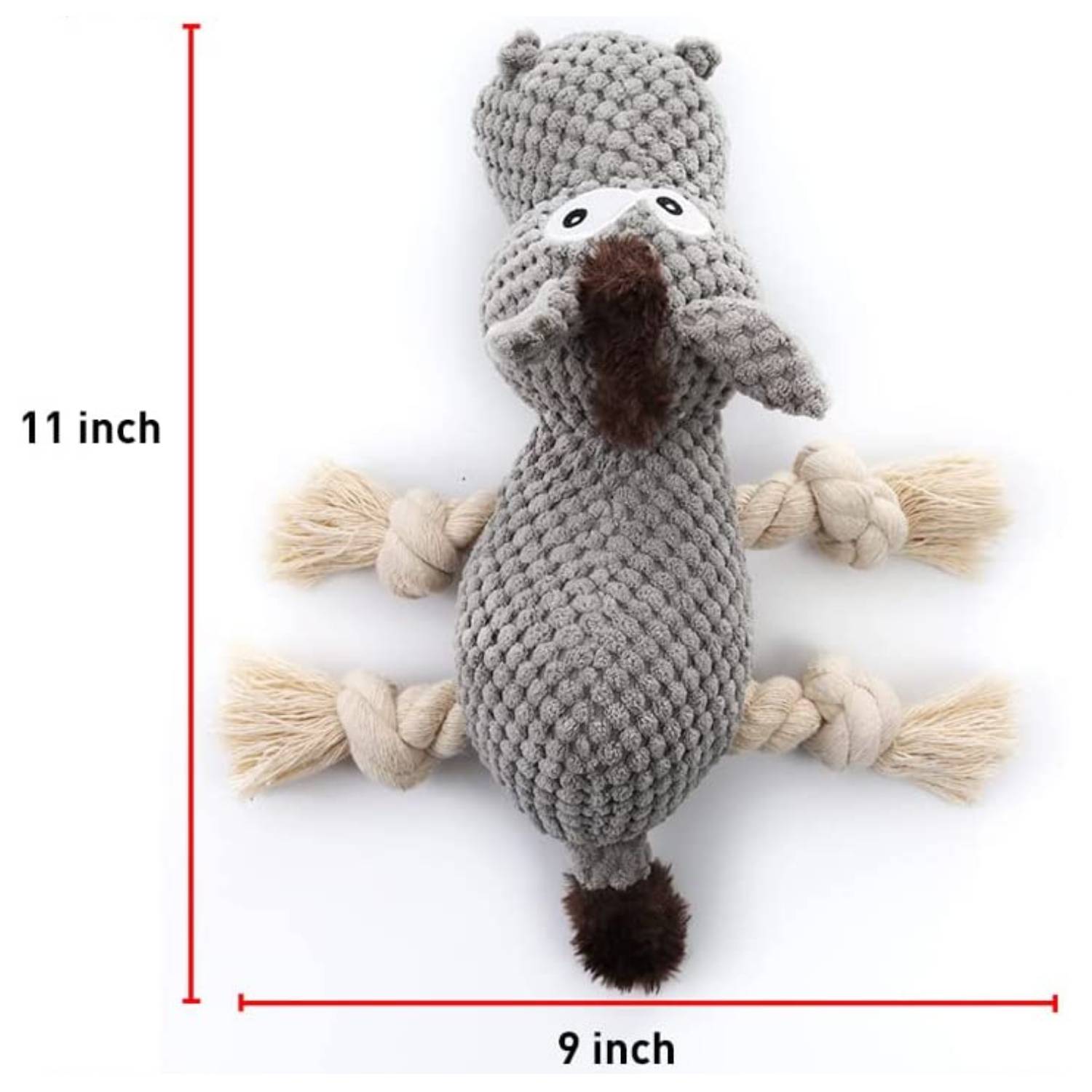 Squeaky Dog Chew Toy, Plush Donkey